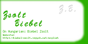zsolt biebel business card